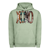 Pigment Oil Green Xoxo Leopard Heart Urban Hoodie - Bettercallsaul