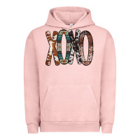 Pigment Salmon Xoxo Leopard Heart Urban Hoodie - Bettercallsaul