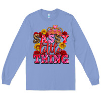 Colony Blue sassy little thing with crown Long Sleeve Tee - AdoDesignShop