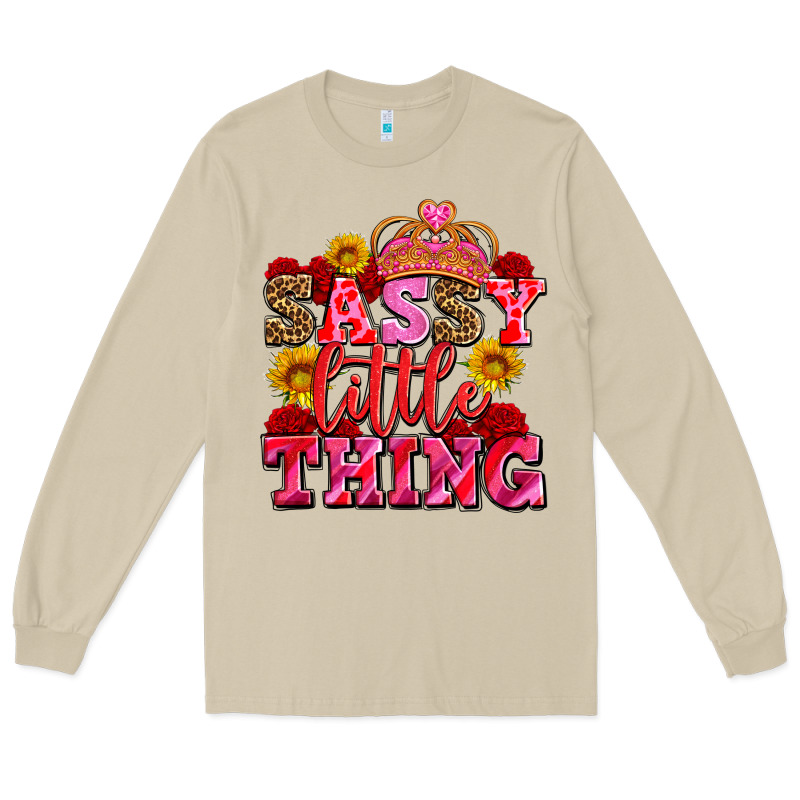 Sassy Little Thing With Crown Long Sleeve Tee by AdoDesignShop | Teevron