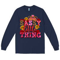 Navy sassy little thing with crown Long Sleeve Tee - AdoDesignShop