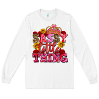 White sassy little thing with crown Long Sleeve Tee - AdoDesignShop