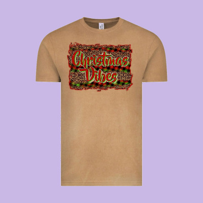 Christmas Vibes Vintage Tee Designed By Ranaportraitstore
