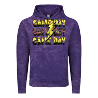 Cloud Purple game day game day softball lightning bolt Vintage Hoodie - Zillion Design Studio