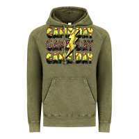 Vintage Olive game day game day softball lightning bolt Vintage Hoodie - Zillion Design Studio
