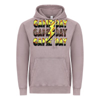 Vintage Zinc game day game day softball lightning bolt Vintage Hoodie - Zillion Design Studio