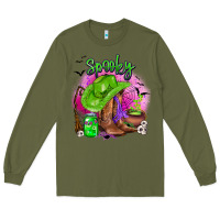 Army Green spooky cowgirl  halloween Long Sleeve Tee - AdoDesignShop