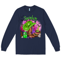 Navy spooky cowgirl  halloween Long Sleeve Tee - AdoDesignShop