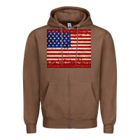 Chestnut american flag tumbler Zipper Hoodie - JahusDesignShop