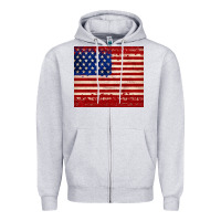 Heather Grey american flag tumbler Zipper Hoodie - JahusDesignShop