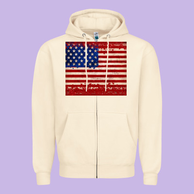 American Flag Tumbler Zipper Hoodie Designed By Jahusdesignshop