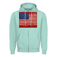 Seafoam american flag tumbler Zipper Hoodie - JahusDesignShop