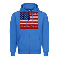 True Royal american flag tumbler Zipper Hoodie - JahusDesignShop