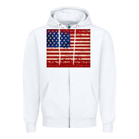 White american flag tumbler Zipper Hoodie - JahusDesignShop