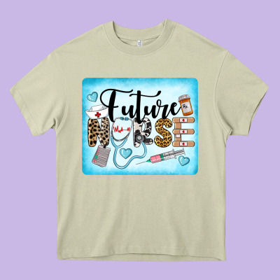 Western Future Nurse Heavy Core Tee Designed By Lillyallendesigns