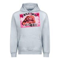 Heather Grey Valentine Sloth Urban Hoodie - Bettercallsaul