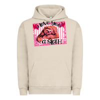 Pigment French Oak Valentine Sloth Urban Hoodie - Bettercallsaul