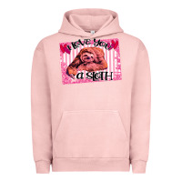 Pigment Salmon Valentine Sloth Urban Hoodie - Bettercallsaul