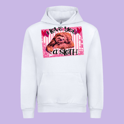 Valentine Sloth Urban Hoodie Designed By Bettercallsaul