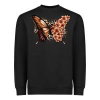 Black melanin  butterfly Heavyweight Sweatshirt - Zillion Design Studio