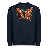Navy melanin  butterfly Heavyweight Sweatshirt - Zillion Design Studio