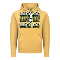 Vintage Mustard game day game day soccer lightning bolt Vintage Hoodie - Zillion Design Studio