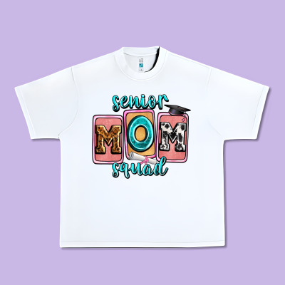 Senior Mom Squad Urban Heavy Tee Designed By Zillion Design Studio