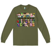 Army Green i love my job for all the little reasons Long Sleeve Tee - JahusDesignShop