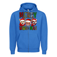 True Royal merry woofmas dogs Zipper Hoodie - Jasminsmagicworld