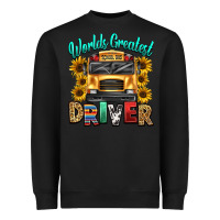 Black worlds greatest school bus driver Heavyweight Sweatshirt - texasbilliewilder