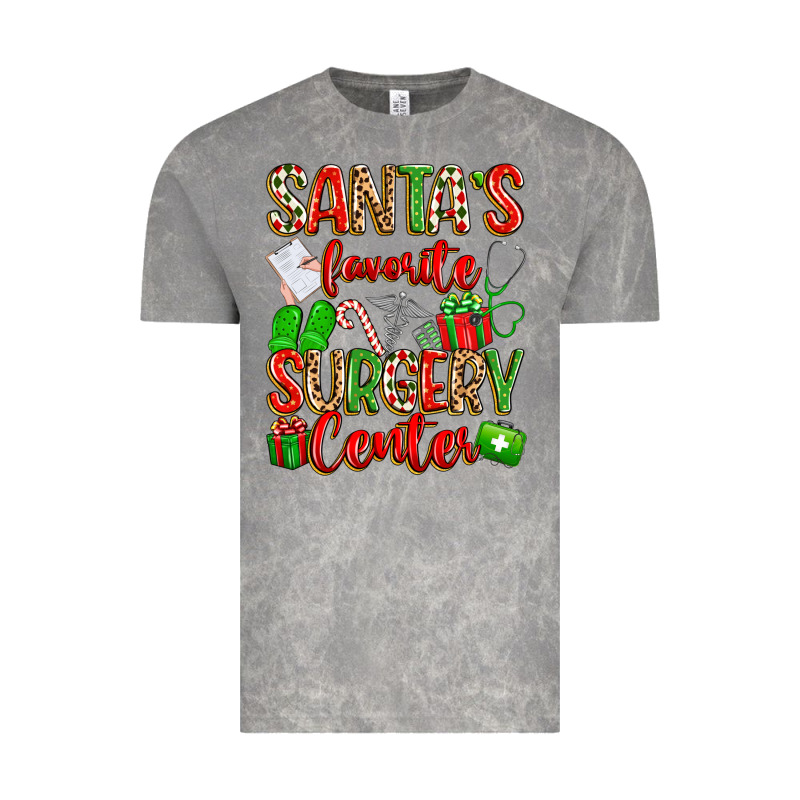Santa's Favorite Surgery Center Png Sublimation De Vintage Tee by texasbilliewilder | Teevron