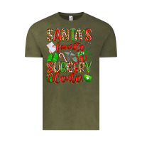 Vintage Olive Santa's Favorite Surgery Center png sublimation de Vintage Tee - texasbilliewilder
