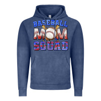 Vintage Denim baseball mom squad Vintage Hoodie - texasbilliewilder