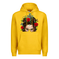 Lemon Messy Bun Mom Faith And Rose Premium Hoodie - BundleAndBundleShop