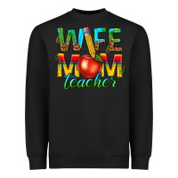 Black wife mom teacher Heavyweight Sweatshirt - texasbilliewilder