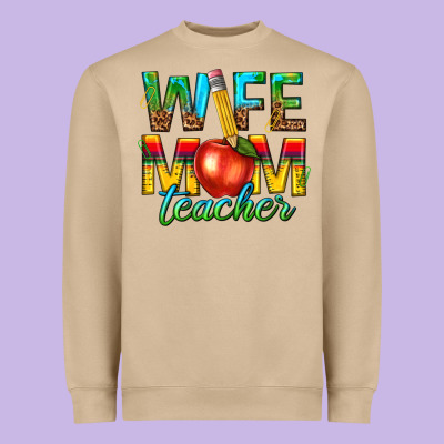 Heavyweight Sweatshirt wife mom teacher