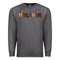 Charcoal Heather melanin Premium Sweatshirt - MaliasSmallBusiness
