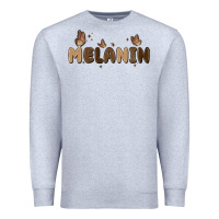Heather Grey melanin Premium Sweatshirt - MaliasSmallBusiness