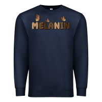 Navy melanin Premium Sweatshirt - MaliasSmallBusiness