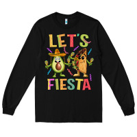 Black let's fiesta taco Long Sleeve Tee - JahusDesignShop