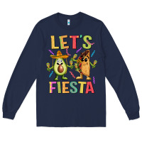 Navy let's fiesta taco Long Sleeve Tee - JahusDesignShop