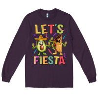 Plum let's fiesta taco Long Sleeve Tee - JahusDesignShop