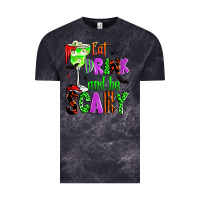 Cloud Black eat drink and be scary Vintage Tee - Zillion Design Studio