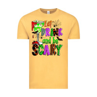 Vintage Mustard eat drink and be scary Vintage Tee - Zillion Design Studio