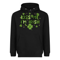 Black kiss me i'm irish Heavyweight Hoodie - MaliasSmallBusiness
