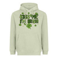 Matcha kiss me i'm irish Heavyweight Hoodie - MaliasSmallBusiness