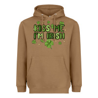 Toasted Coconut kiss me i'm irish Heavyweight Hoodie - MaliasSmallBusiness