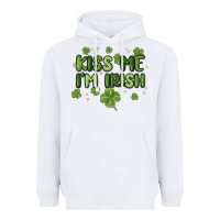 White kiss me i'm irish Heavyweight Hoodie - MaliasSmallBusiness