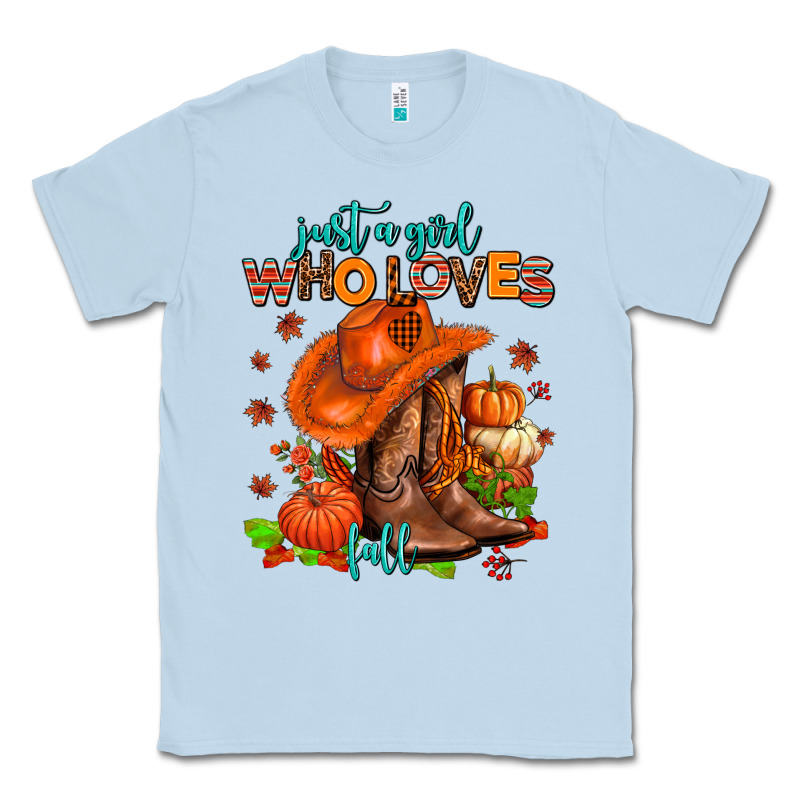 Jusr A Girl Who Loves Fall  Cowgirl Classic Tee by AdoDesignShop | Teevron
