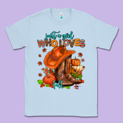 Jusr A Girl Who Loves Fall  Cowgirl Classic Tee Designed By Adodesignshop